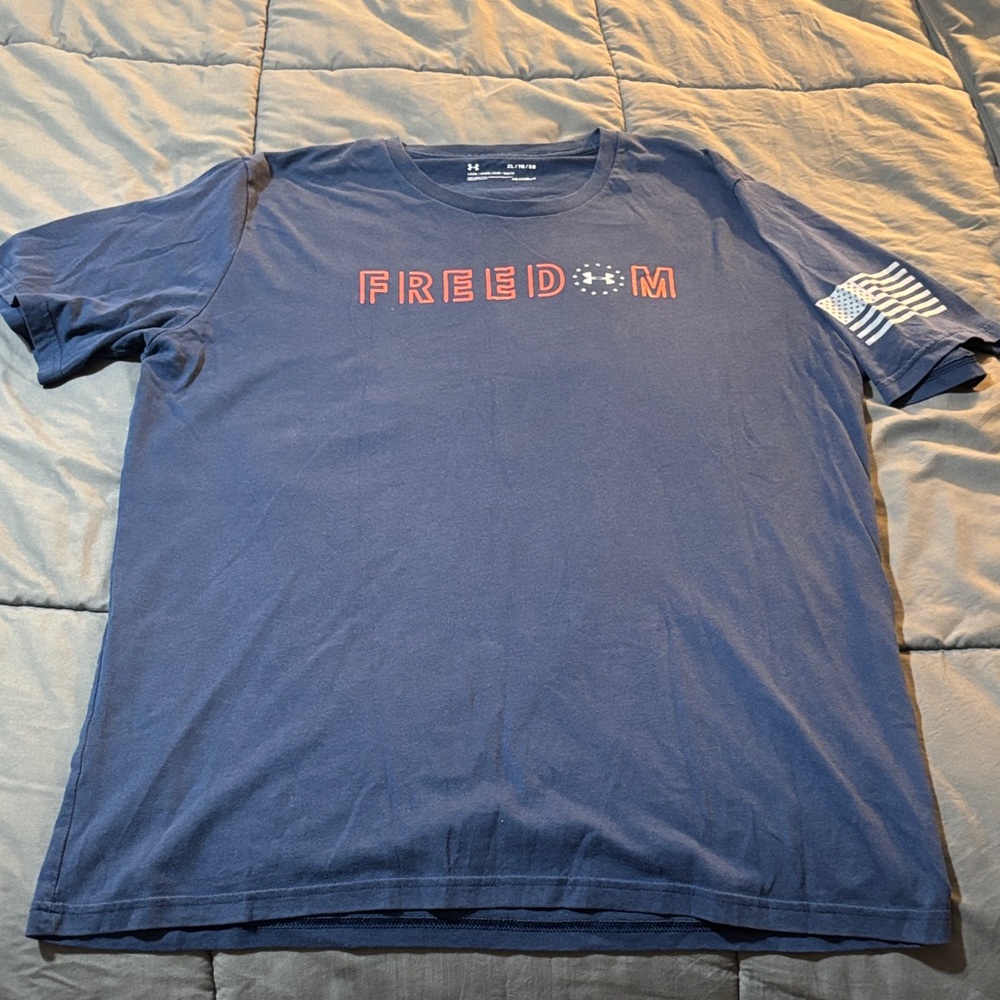 Under Armour Men's Blue Freedom Tee